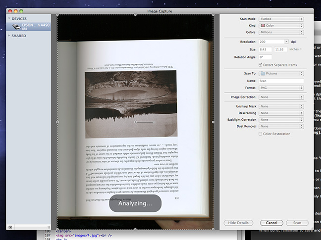 A Digital Demo: Scanning